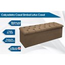 Ver imagem 2 de Recamier de Quarto Lotus Suede Bege Simbal