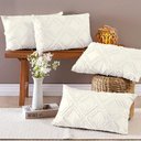Ver imagem 2 de Kit 04 Almofadas Cheias Aveline 60cm X 30cm - Off White