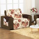 Ver imagem 4 de Protetor Capa de Sofa Aquarela Estampado 2 e 3 Lugares - Floral Marrom
