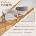 Ver imagem 5 de Cadeira Parnaíba Madeira Maciça Linho Bege