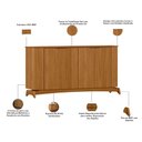 Ver imagem 3 de Aparador Buffet para Sala de Jantar 160cm Verbena N01 Ypê - Lyam Decor