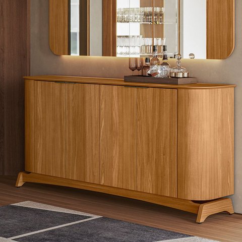 Aparador Buffet para Sala de Jantar 160cm Verbena N01 Ypê - Lyam Decor