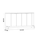 Ver imagem 4 de Aparador Buffet para Sala de Jantar 160cm Verbena N01 Ypê - Lyam Decor