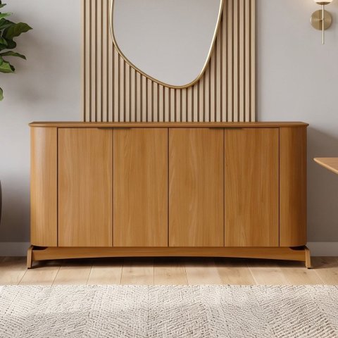 Aparador Buffet para Sala de Jantar 160cm Verbena N01 Ypê - Lyam Decor