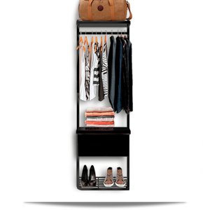 Guarda Roupa Closet Aramado Modulado Gaveta Mdf 0,70m Pt