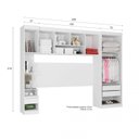 Ver imagem 4 de Quarto Modulado Casal 4 Peças 7 Portas 2 Gavetas Star Poliman