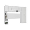 Ver imagem 2 de Quarto Modulado Casal 4 Peças 7 Portas 2 Gavetas Star Poliman