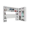 Quarto Modulado Casal de Canto 6 Peças 9 Portas Star Poliman - 2