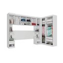 Ver imagem 2 de Quarto Modulado Casal de Canto 6 Peças 9 Portas Star Poliman
