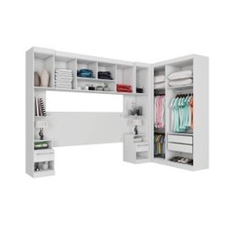 Quarto Modulado Casal de Canto 6 Peças 9 Portas Star Poliman - 2 Quarto Modulado Casal de Canto 6 Peças 9 Portas Star Poliman - 2