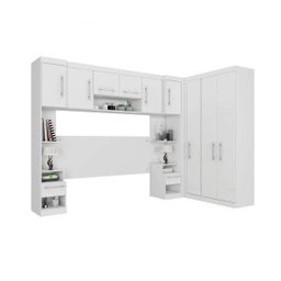 Quarto Modulado Casal de Canto 6 Peças 9 Portas Star Poliman - 3 Quarto Modulado Casal de Canto 6 Peças 9 Portas Star Poliman - 3