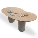 Ver imagem 4 de Mesa Organica Bean Laca+freijo Claro 244x137cm Modelar Moveis Mesa de Jantar Orgânica