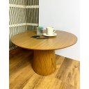 Ver imagem 2 de Mesa Cone de Centro para Sala de Estar Tampo 50 cm MDF Freijó e Base em Madeira Natural Freijó - Mar