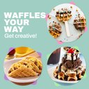 Ver imagem 6 de Elite Gourmet Ewm015m Máquina de Waffles Elétrica Mini 4.5" Menta