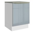 Ver imagem 1 de Balcão de Cozinha 60 Cm 1 Porta Branco/cinza Lux Madesa Branco/cinza
