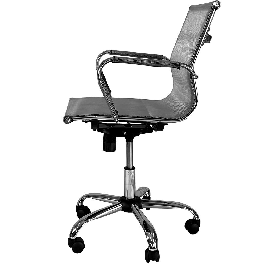 Cadeira Escritorio Executiva Giratoria Premium Prata - 3