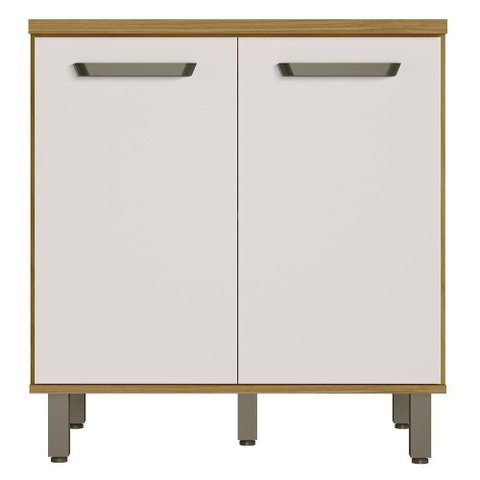 Balcao com Tampo 2 Portas 80 Cm Cria J00148 Freijo Off White Pln Freijo Off White