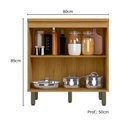 Ver imagem 4 de Balcao com Tampo 2 Portas 80 Cm Cria J00148 Freijo Off White Pln Freijo Off White
