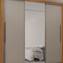 Ver imagem 6 de Guarda Roupa Casal Panamá 3 Portas 4 Gavetas Salleto Cinamomo/off White