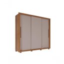 Ver imagem 1 de Guarda Roupa Casal Panamá 3 Portas 4 Gavetas Salleto Cinamomo/off White