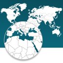 Ver imagem 1 de Mapa-Múndi Adesivo com molduras para fotos - Branco sem nomes de países - 170X95