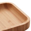 Ver imagem 2 de Kit 3 Bandejas de Bambu Retangular para Cozinha 20x10cm Petisqueiras Multiuso Hire Lyor