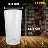 Copo de Vidro Grosso 240ml 6 Unidade Ideal para Bebidas Geladas Luxusglas - 4