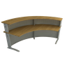 Balcão de Atendimento Curvo 175 cm - 1