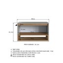 Ver imagem 4 de Gabinete de Banheiro Suspenso 80cm com 1nicho 1toalheiro 1porta Bh8060 Mel/arenas