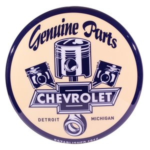 Luminoso de Parede Chevrolet Pistão Retrô Vintage para Bar, Garagem, Churrasqueira, Oficina Mecânica
