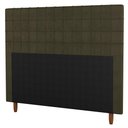 Ver imagem 1 de Cabeceira Cama Box Solteiro Parisis 90cm Veludo Marrom
