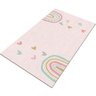 Tapete Infantil Antiderrapante Arco Íris Rosa Bebê 50 X 80 - 1