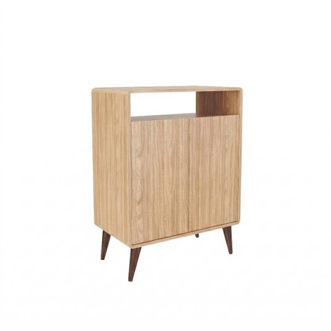 Armário Balcão Multiuso Curve 70cm Mel MB1123