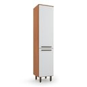 Ver imagem 5 de Cozinha Compacta 7 Peças 8 Portas 8 Gavetas Evolution Plus Branco/Freijó/Off-White