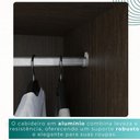 Ver imagem 7 de Guarda-roupa Casal 2 Portas de Correr 6 Gavetas Fortaleza - Mais Móvei Cinamomo/offwhite