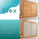 Ver imagem 5 de Guarda-roupa Casal 2 Portas de Correr 6 Gavetas Fortaleza - Mais Móvei Cinamomo/offwhite