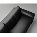 Ver imagem 5 de Sofá 3 Lugares Couro Preto Dakota