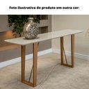 Ver imagem 3 de Aparador Sara Universum 180 cm Branco Madeira Amêndoa com Metalizado Dourado