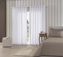 Ver imagem 1 de Cortina Bella Janela Rustica 2,60m x 1,70m Pantex Branco