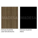 Ver imagem 4 de Mesa Madesa Retangular Tampo de Madeira 5364 Rustic/Preto Cor:Rustic/Preto