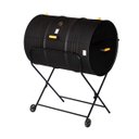 Ver imagem 3 de Churrasqueira Termômetro a Bafo Tambor Suporte e Rodas 200L