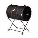 Ver imagem 1 de Churrasqueira Termômetro a Bafo Tambor Suporte e Rodas 200L