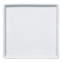 Prato Quadrado Raso em Porcelana 16x16cm Americana Germer Branco - 1