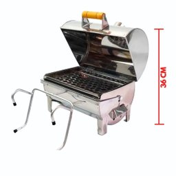 Churrasqueira para Barco Inox a Bafo com Suporte Bafinho 30x20 - 5