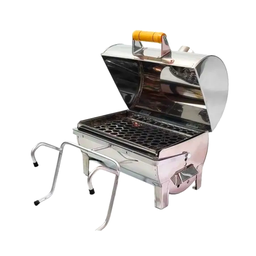 Churrasqueira para Barco Inox a Bafo com Suporte Bafinho 30x20 - 2