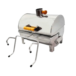 Churrasqueira para Barco Inox a Bafo com Suporte Bafinho 30x20 - 1