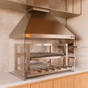 Ver imagem 2 de Kit Churrasqueira Gourmet Completa Inox Litoral Makeer Grill Elevatório 6 Espetos 1581 g