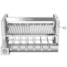 Kit Churrasqueira Gourmet Completa Inox Litoral Makeer Grill Elevatório 6 Espetos 1581 G - 3
