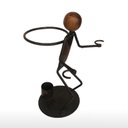 Ver imagem 4 de Adega Suporte Para Garrafa Taça Ferro Decoração Casa Vinhos