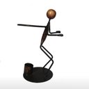 Ver imagem 3 de Adega Suporte Para Garrafa Taça Ferro Decoração Casa Vinhos